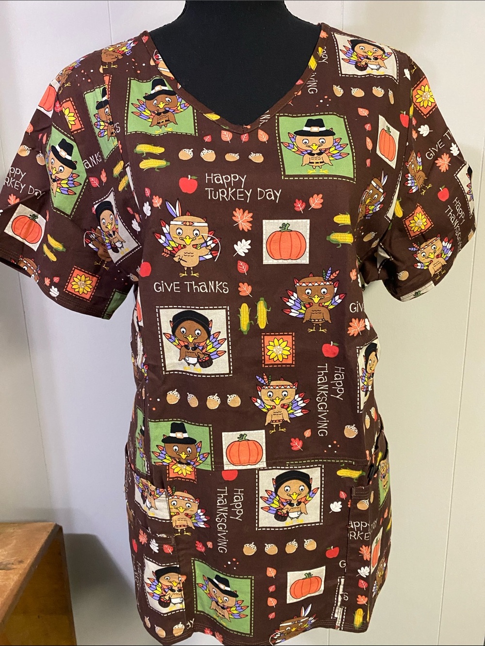 Scrubstar Thanksgiving Holiday Top
